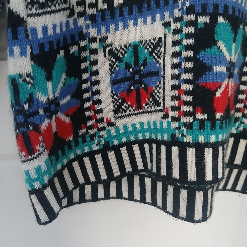 Vintage Best American Clothing Co. Knit Sweater Christmas Scandi Girl Cabincore - Picture 3 of 11